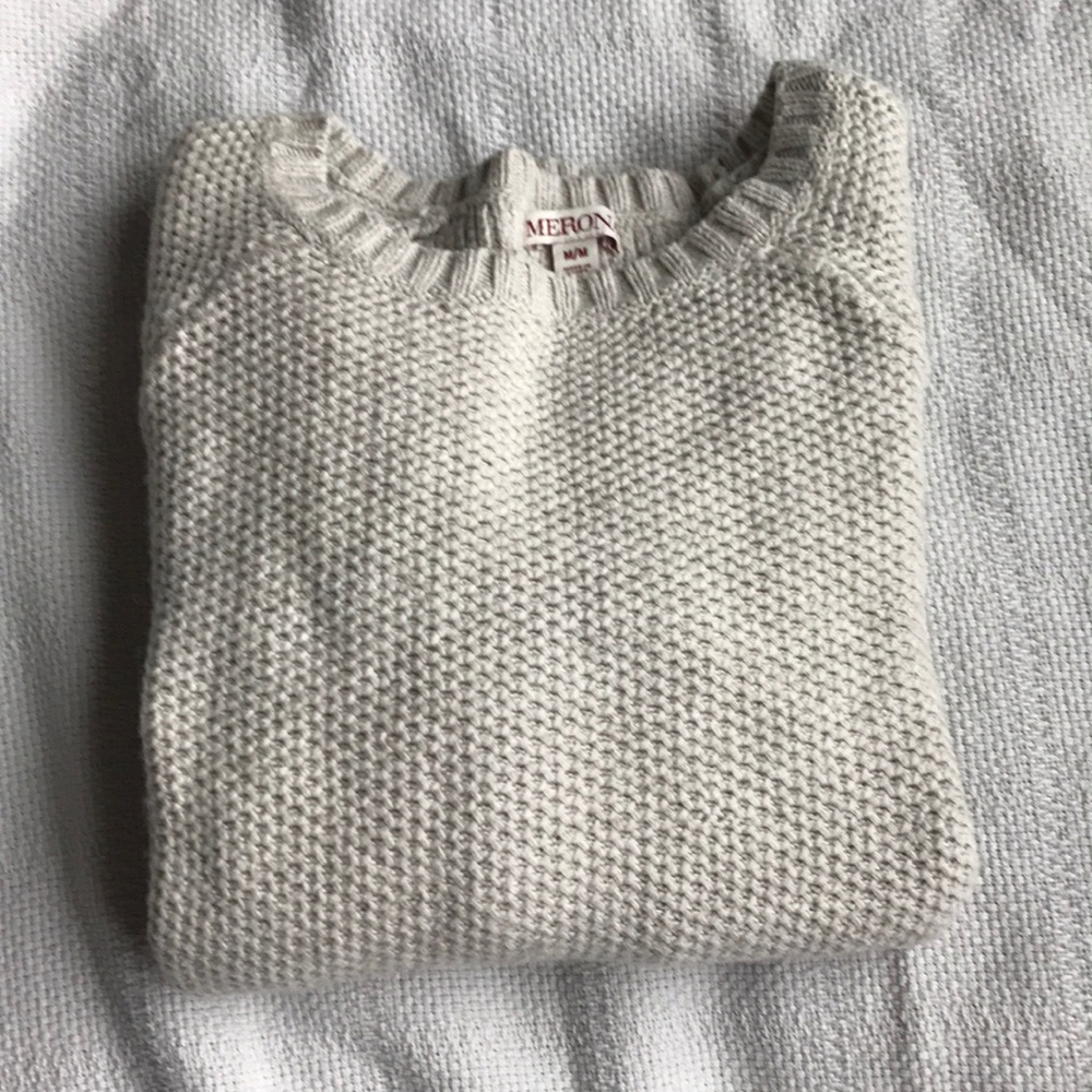 Knitted Tan Sweater, Merona